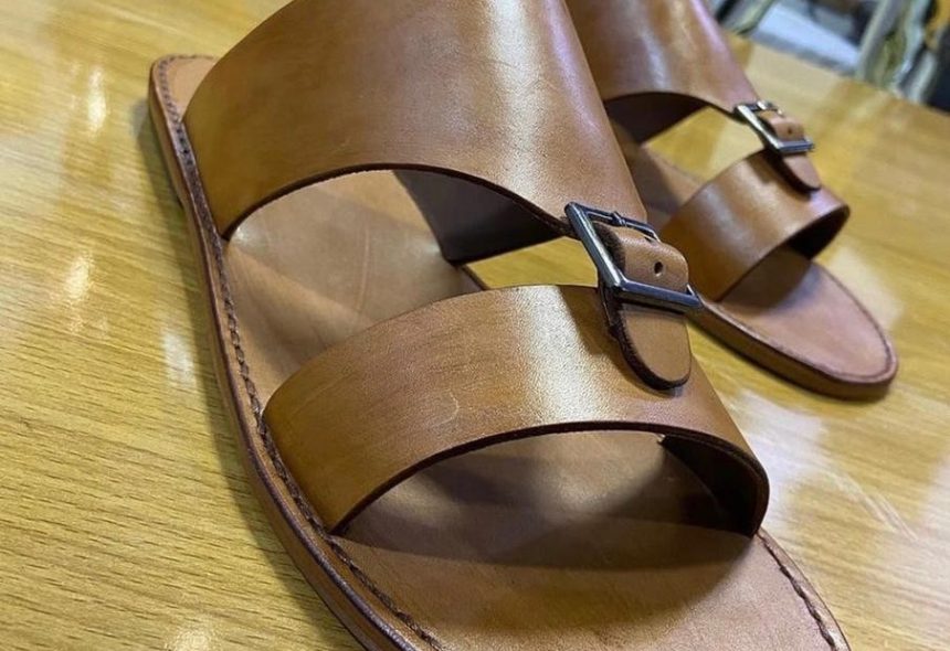 Luxury Men’s Leather Slippers